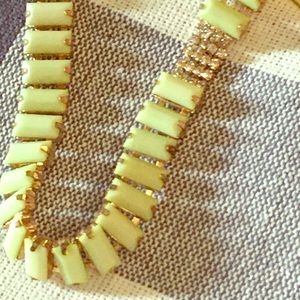 Neon and rhinestone necklace